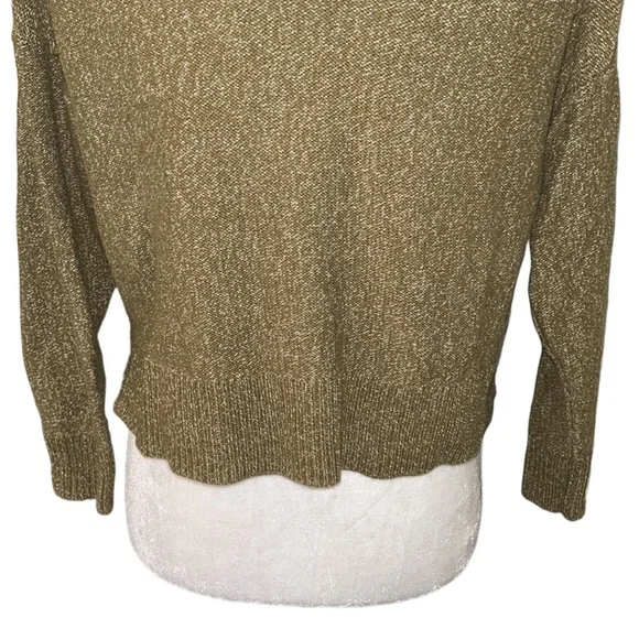 Madewell Broadway Marled Olive Green Cropped Cardigan - XS - Picture 12 of 16